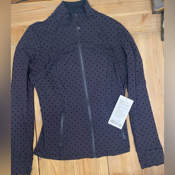 lululemon athletica Jackets & Blazers - Lululemon Define Jacket Nulu Flocked NWT polka dot